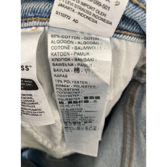 Levi’s SilverTab Mom Jeans Size 31 Distressed Light Wash‎ - Picture 3 of 4